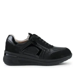 Women Jones Bootmaker Alvira Wide Fit Leather Trainers -