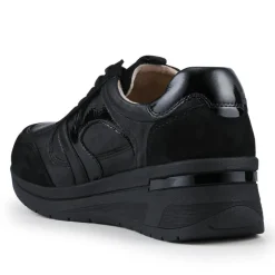 Women Jones Bootmaker Alvira Wide Fit Leather Trainers -