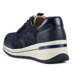 Women Jones Bootmaker Alvira Wide Fit Leather Trainers -