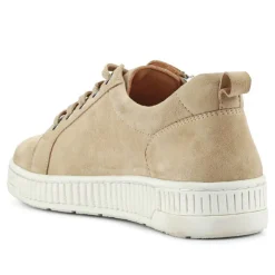 Women Jones Bootmaker Azure Leather Wide-Fit Trainers -