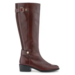 Women Jones Bootmaker Calina Leather Heeled Long Boots -