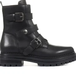 Women Jones Bootmaker Casimira Buckle Biker Boots -