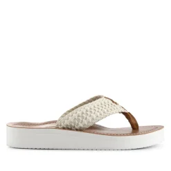 Women Barbour Chunky Soled Toe Post Sandals -