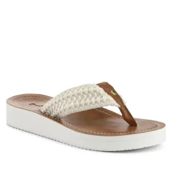 Women Barbour Chunky Soled Toe Post Sandals -