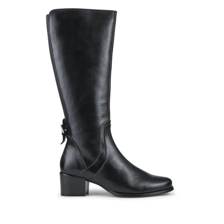 Women Jones Bootmaker Dancer Premium Leather Calf-Length Boots -