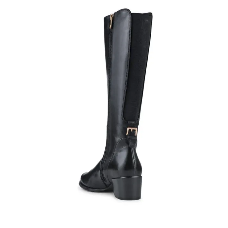 Women Jones Bootmaker Dancer Premium Leather Calf-Length Boots -