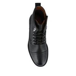 Jones Bootmaker Davide Leather Wide-Fit Military Boots -