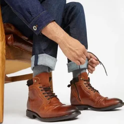 Jones Bootmaker Docklands Leather Lace-Up Boots -