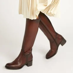 Women Jones Bootmaker Donatella Knee High Leather Boots -