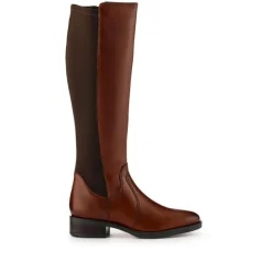 Women Jones Bootmaker Ellisia Leather Stretch-Fit Long Boots -