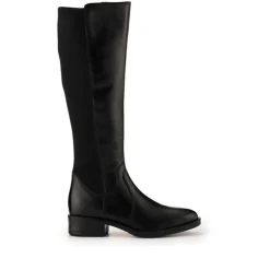Women Jones Bootmaker Ellisia Leather Stretch-Fit Long Boots -