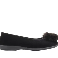 Women Jones Bootmaker Erika Pom Pom Slippers -