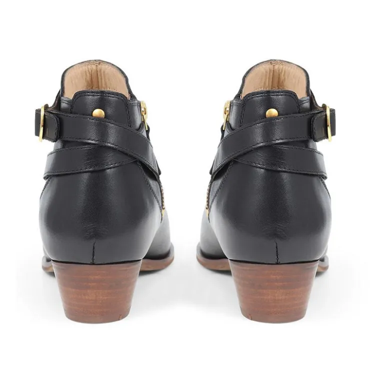Women Jones Bootmaker Fairlop Leather Heeled Ankle Boots -