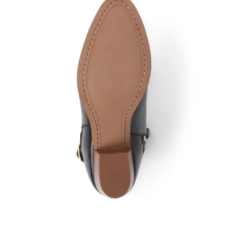 Women Jones Bootmaker Fairlop Leather Heeled Ankle Boots -