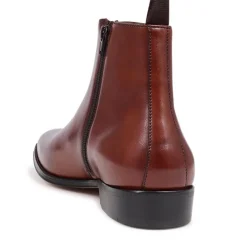Jones Bootmaker Flaxen Leather Ankle Boots -