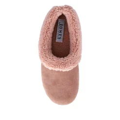 Women Jones Bootmaker Frostie Suede Leather Full Slippers -