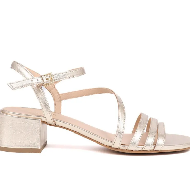 Women Jones Bootmaker Ginette2 Heeled Leather Sandals -