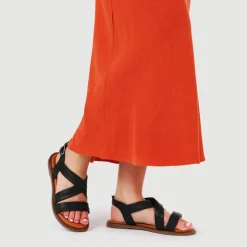 Women Jones Bootmaker Haliwide Leather Wide-Fitting Sandals -