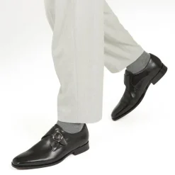 Jones Bootmaker Justin Leather Single Strap Monk Shoes -