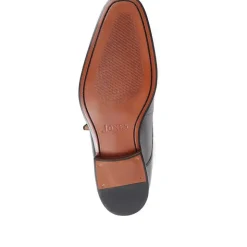Jones Bootmaker Justin Leather Single Strap Monk Shoes -