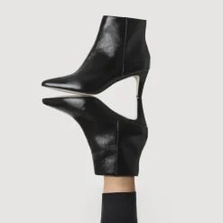Women Kamryn Leather Stiletto-Heeled Ankle Boots -