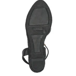 Women Jones Bootmaker Leather Wedge-Heeled Sandals -
