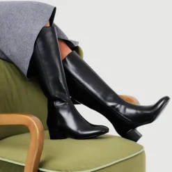Women Jones Bootmaker LouLou1 Large Calf Fit Leather Long Boots -