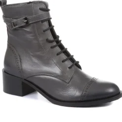 Women Jones Bootmaker Madie Heeled Leather Ankle Boots -