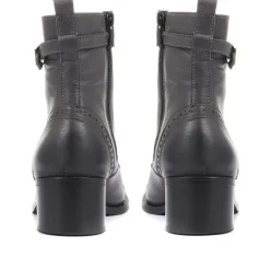 Women Jones Bootmaker Madie Heeled Leather Ankle Boots -