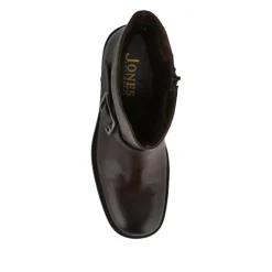 Women Jones Bootmaker Madonna Chunky Leather Ankle Boots -