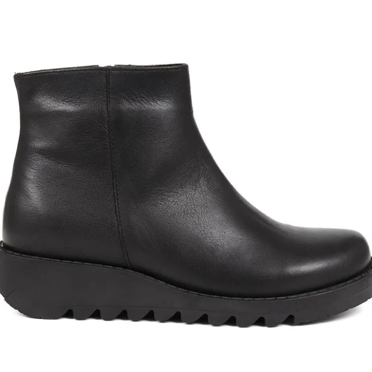Women Jones Bootmaker Mariane Leather Wedge Ankle Boots -