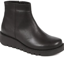 Women Jones Bootmaker Mariane Leather Wedge Ankle Boots -