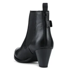 Women Marya Cuban Heel Leather Ankle Boots -