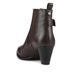 Women Marya Cuban Heel Leather Ankle Boots -