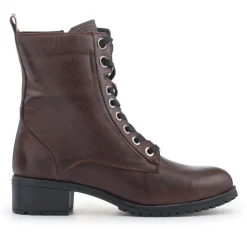 Women Jones Bootmaker Maura Leather Block Heel Boots -
