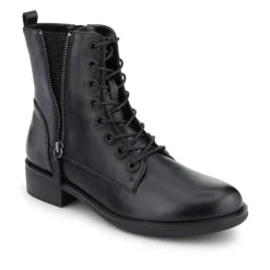 Women Jones Bootmaker Mckenna Leather Heeled Military Boots -