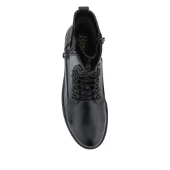 Women Jones Bootmaker Mckenna Leather Heeled Military Boots -