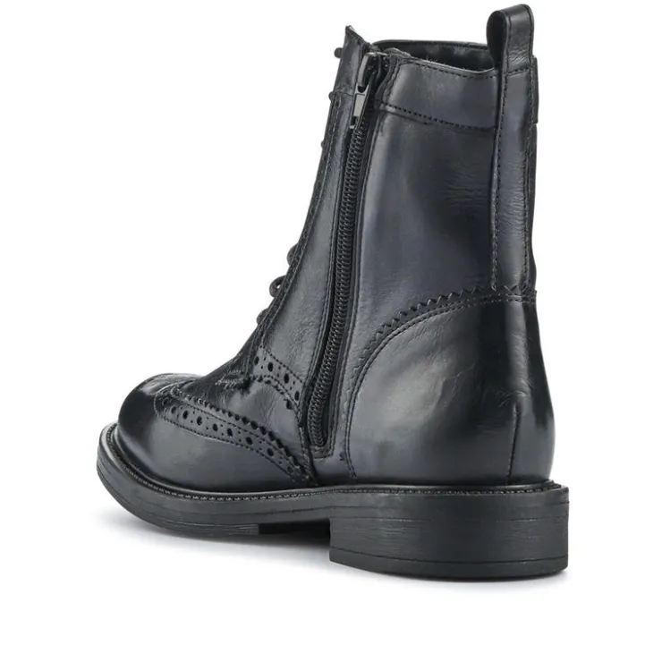 Women Jones Bootmaker Noelle Leather Lace-Up Boots -