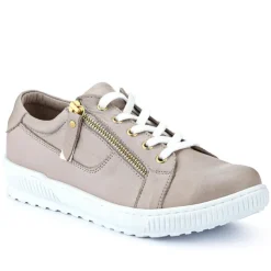 Women Jones Bootmaker Padova Wide-Fit Leather Trainers -