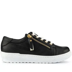 Women Jones Bootmaker Padova Wide-Fit Leather Trainers -