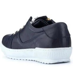 Women Jones Bootmaker Padova Wide-Fit Leather Trainers -