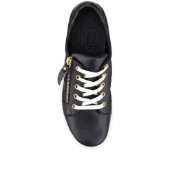 Women Jones Bootmaker Padova Wide-Fit Leather Trainers -