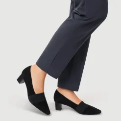Women Peter Kaiser Leather Block-Heeled Court Shoes -
