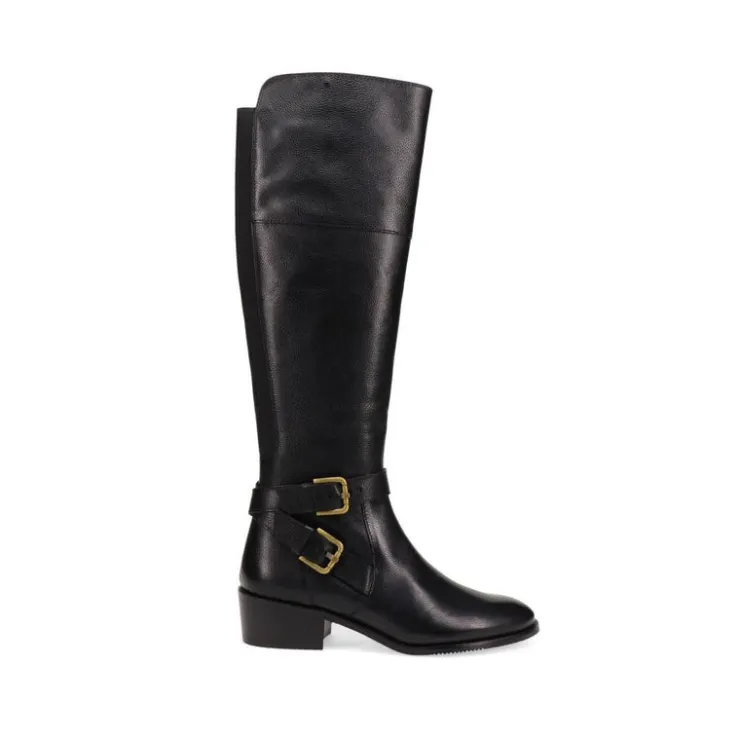 Women Jones Bootmaker Phoebe Extra-Slim Buckled Leather Long Boots -