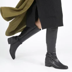 Women Jones Bootmaker: Tailor Made Phoebe Medium Calf Fit Leather Knee-High Boots -