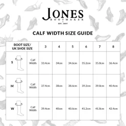 Women Jones Bootmaker Phoebe Small Calf Fit Leather Knee Boots -