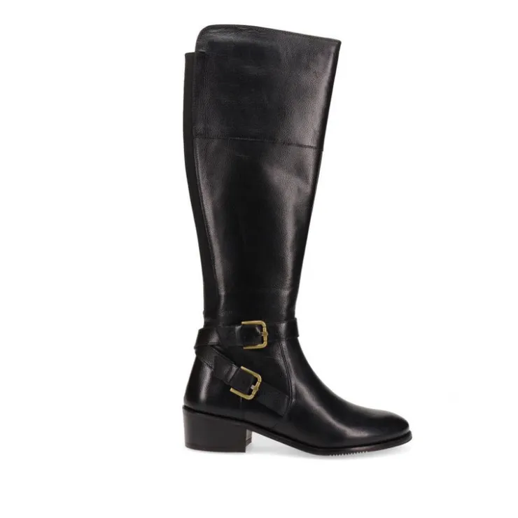 Women Jones Bootmaker Phoebe Small Calf Fit Leather Knee Boots -