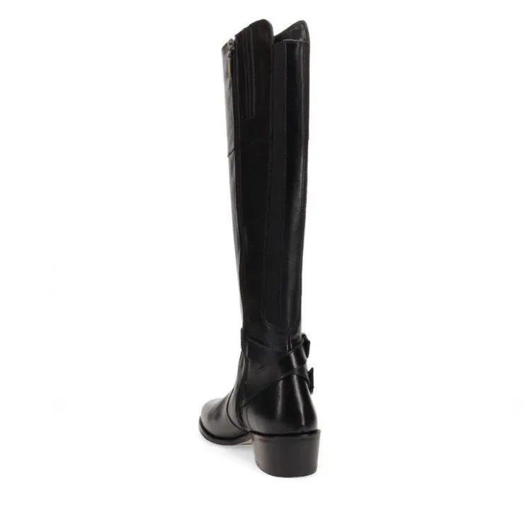 Women Jones Bootmaker Phoebe Small Calf Fit Leather Knee Boots -