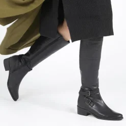 Women Jones Bootmaker: Tailor Made Phoebe Wide Calf Fit Leather Knee Boots -