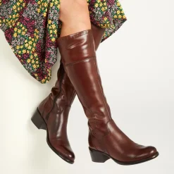 Women Jones Bootmaker: Tailor Made Rachel Medium Calf Fit Leather Rider Boots -